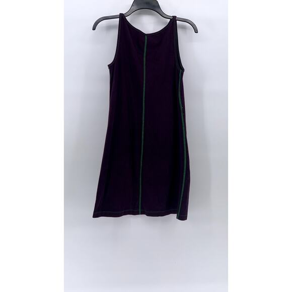 AJ ANDREA JOVINE Women's Purple-Green Scoop-Neck Knit A-Line Knee Dress SZ S - Picture 3 of 10